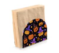 Portatovaglioli per tavolo portatovaglioli dispenser di tovaglioli di carta Halloween zucca cappello strega in piedi cucina bagno decorativo acrilico
