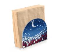 Portatovaglioli per tavolo portatovaglioli dispenser di tovaglioli di carta luna rossa rosa in piedi cucina bagno decorativo acrilico