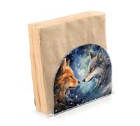 Portatovaglioli per tavolo portatovaglioli dispenser di tovaglioli di carta Lupo Nebulosa in piedi Cucina Bagno decorativo acrilico