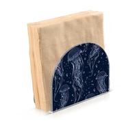Portatovaglioli per tavolo portatovaglioli dispenser di tovaglioli di carta medusa blu navy in piedi cucina bagno decorativo acrilico
