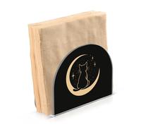 Portatovaglioli per tavolo portatovaglioli dispenser di tovaglioli di carta minimalista gatto luna in piedi cucina bagno decorativo acrilico