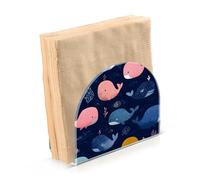 Portatovaglioli per tavolo portatovaglioli dispenser di tovaglioli di carta modello balena corallo in piedi cucina bagno decorativo acrilico