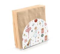 Portatovaglioli per tavolo portatovaglioli dispenser di tovaglioli di carta Natale schiaccianoci ballerina principessa in piedi cucina bagno decorativo acrilico