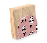 Portatovaglioli per tavolo portatovaglioli dispenser di tovaglioli di carta Panda ballerina in piedi cucina bagno decorativo acrilico