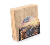 Portatovaglioli per tavolo portatovaglioli dispenser di tovaglioli di carta Parigi primavera in piedi cucina bagno decorativo acrilico