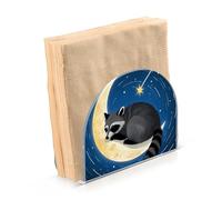 Portatovaglioli per tavolo portatovaglioli dispenser di tovaglioli di carta Raccoon Luna in piedi cucina bagno decorativo acrilico