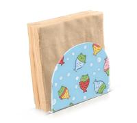 Portatovaglioli per tavolo portatovaglioli dispenser di tovaglioli di carta rana sirena in piedi cucina bagno decorativo acrilico