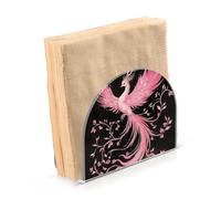 Portatovaglioli per tavolo portatovaglioli dispenser di tovaglioli di carta rosa fenice in piedi cucina bagno decorativo acrilico