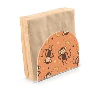 Portatovaglioli per tavolo portatovaglioli dispenser di tovaglioli di carta scimmia arancione carino in piedi cucina bagno decorativo acrilico
