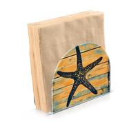 Portatovaglioli per tavolo portatovaglioli dispenser di tovaglioli di carta silhouette stella marina in piedi cucina bagno decorativo acrilico