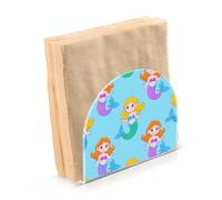 Portatovaglioli per tavolo portatovaglioli dispenser di tovaglioli di carta sirena carino cartone animato in piedi cucina bagno decorativo acrilico