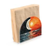 Portatovaglioli per tavolo portatovaglioli dispenser di tovaglioli di carta Sole Luna giapponese in piedi cucina bagno decorativo acrilico