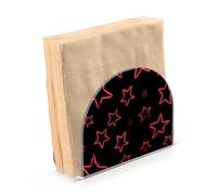 Portatovaglioli per tavolo portatovaglioli dispenser di tovaglioli di carta stella rossa nera in piedi cucina bagno decorativo acrilico