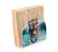 Portatovaglioli per tavolo portatovaglioli dispenser di tovaglioli di carta tigre nuoto in piedi cucina bagno decorativo acrilico