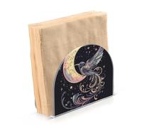 Portatovaglioli per tavolo portatovaglioli dispenser di tovaglioli di carta uccello luna crescente in piedi cucina bagno decorativo acrilico