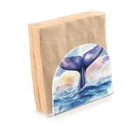 Portatovaglioli per tavolo portatovaglioli dispenser tovaglioli di carta coda di balena acquerello in piedi cucina bagno decorativo acrilico