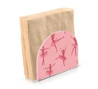 Portatovaglioli per tavolo portatovaglioli dispenser tovaglioli di carta rosa ballerina in piedi cucina bagno decorativo acrilico