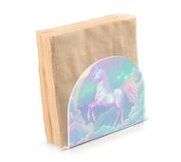 Portatovaglioli per tovagliolo da tavolo, dispenser di tovaglioli di carta carino unicorno luna in piedi cucina bagno decorativo acrilico