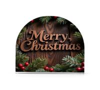 Portatovaglioli ponderati in acrilico con scritta Merry Christmas Holly per bagno, ristorante, portatovaglioli autoportanti per cucina decorazione domestica per feste, matrimoni, eventi