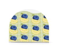 Portatovaglioli ponderati in acrilico verde a quadri mirtillo limone per Farmhouse Cocktail portatovaglioli autoportanti per cucina decorazione domestica per esterni, sala da pranzo