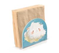 Portatovaglioli ponderato in acrilico blu a forma di nuvola per feste, matrimoni, eventi, autoportante, porta asciugamani di carta, controsoffitto, decorazione per la casa per feste, matrimoni, eventi