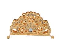 Portatovaglioli Portatovaglioli da Terra in Metallo Dorato Dispenser per Tovaglioli Retrò con Strass, Portatovaglioli per Tavolo, Accessorio Per Ristorante(#1)