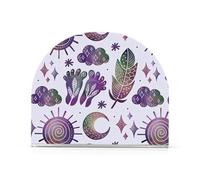 Portatovaglioli quadrati in acrilico viola per tarocchi sole astrologia per tavolo, cucina autoportante portatovaglioli per cucina decorazione domestica per cocktail in fattoria