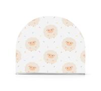 Portatovaglioli quadrato in acrilico a forma di pecora beige, per feste, matrimoni, eventi, autoportante, decorazione per la casa, per picnic, bar, rustico