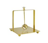 Portatovaglioli Rack Metallo Organizzatore Dispenser di Tessuti per Stand Party Cucina Oro 13,5 x 13,5 x 15,5 cm