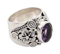 Portatovaglioli Set Di 4 Argento Thai Regalo Personalità Anello Retro Anello Gioielli Anelli J Anello Iniziale (Multicolor, 10)