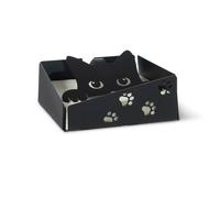 portatovaglioli silvestro Nero in Ferro 17x17x6,5hcm