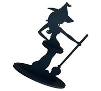 Portatovaglioli strega di Halloween Dispenser di tovaglioli in legno Organizzatore di tovaglioli di strega nera creativo per tavolo da pranzo