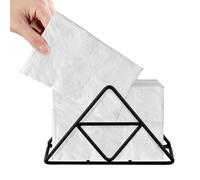 Portatovaglioli - Tablet op Tissue Rack, organizzatore di carta nera | accessorio per piano da bagno, dispensatore per bar, casa, feste, riunioni all'aperto, pic-nic