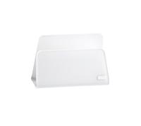 Portatovaglioli Verticale in Cristallo acrilico Grande LIKE WATER 15x5xh3,5 cm bianco satinato bianco satinato