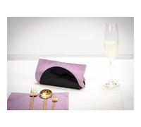 Portatovaglioli Verticale in Plexiglass 17,5x6x h 8,5 cm - per tovaglioli regolari colore nero lucido nero