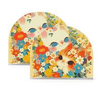 Portatovaglioli vintage in acrilico con girasole per esterni, sala da pranzo, autoportante, per decorazione della casa di carta