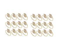 Portatovagliolo, 24 Pezzi Portatovaglioli Nel Metallo (Foglia-) H4T41318 [EEK: A]