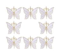 Portatovagliolo con farfalla a forma di fiore da 8 pezzi per Pasqua