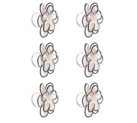 portatovagliolo in tulle con a cinque fatti a mano, design trasparente a doppio strato, per banchetti nuziali, decorazioni per la tavola, disponibili in più colori, stoviglie