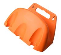 Portatubo da Giardino Muro in Plastica Arancione, Supporto | Montaggio a Parete o Rubinetto, Design Semplice, per Tubo Estensibile e Corde, Risparmia Spazio in Garage