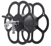 Portatubo da Muro in Metallo con Rubinetto a Doppia Uscita Belfer 42/FR Antracite