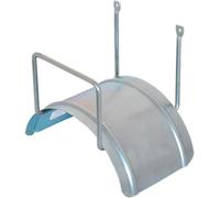 Portatubo Zincato 66444 - Avvolgitubo da Giardino Robusto e Versatile - In Acciaio Zinco-Cromato - Avvolgitubo da Parete per Tubo Acqua e Cavi