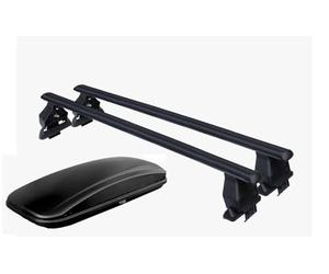 Portatutto Per Auto- compatible con Juke Dal 2010 Al 2019 5P - Piu Box 430Lt Nero Opaco -