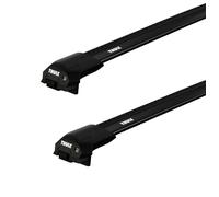Portatutto Thule Edge Black Nissan Primera W11 5-dr Estate con mancorrenti sul tetto (hagus) 00-01