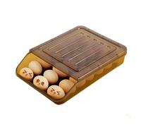 Portauova con rotelle, portauova automatico con rotelle, vassoio portauova portatile impilabile e organizer for contenitori, contenitore for uova for il piano di lavoro del frigorifero della cucina(23