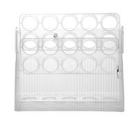 Portauova, Contenitore for uova da 30 griglie, contenitore for uova di gallina, grande capacità, organizer for uova, contenitore trasparente for uova con maniglia for frigorifero(Pet Transparent)