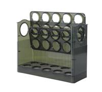 Portauova, Contenitore for uova da 30 griglie, contenitore for uova di gallina, grande capacità, organizer for uova, contenitore trasparente for uova con maniglia for frigorifero(Pet Green)