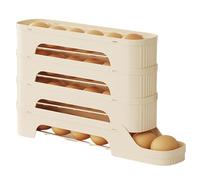 Portauova da Frigo Organizer Frigo Scorrimento Automatico | Uova Dispenser A Rotolamento Contenitore Portaoggetti Per Dispensa Armadietto Cucina Mensola Organizer