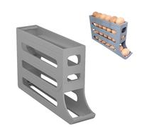 Portauova. Egg Rack Automatic Rolling 30 Egg Boxes Refrigerator Tray Egg Grid Egg Rack Egg Neat Storage and Easy Removal Egg Holder Egg Carton Food Storage Container Kitchen Supplies Refrigerator Use(