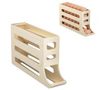 Portauova. Egg Rack Automatic Rolling 30 Egg Boxes Refrigerator Tray Egg Grid Egg Rack Egg Neat Storage and Easy Removal Egg Holder Egg Carton Food Storage Container Kitchen Supplies Refrigerator Use(